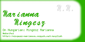 marianna mingesz business card